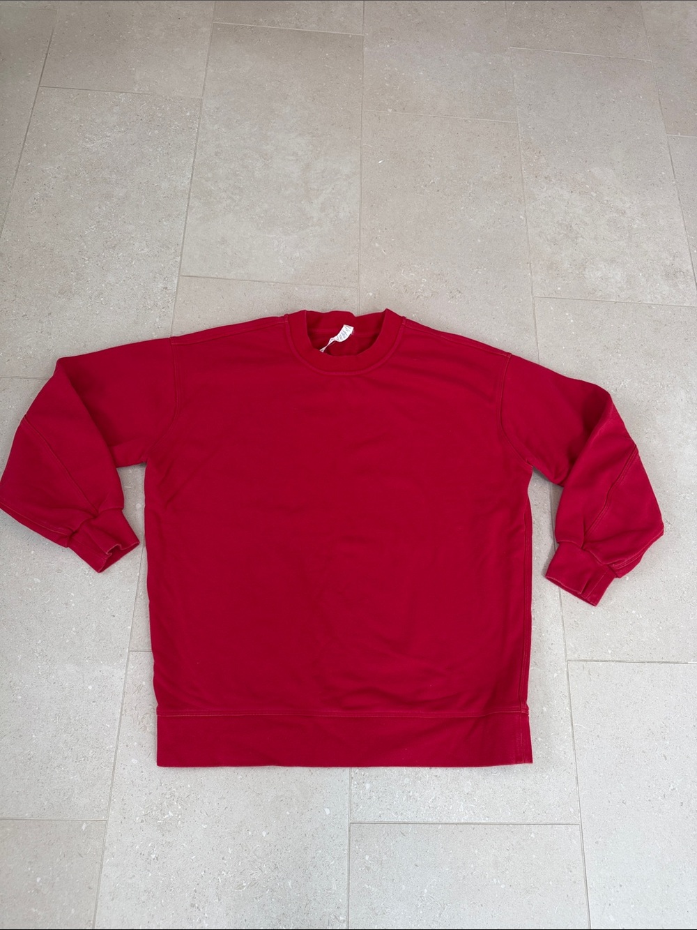 lululemon athletica Red Crewneck Sweatshirt